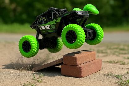 Hot Toy High Speed Remote Control Cars With Colorful Flashing LED Lights Rubber Wheels Off-road Car Toys For Boys Children Gifts - Novarashop