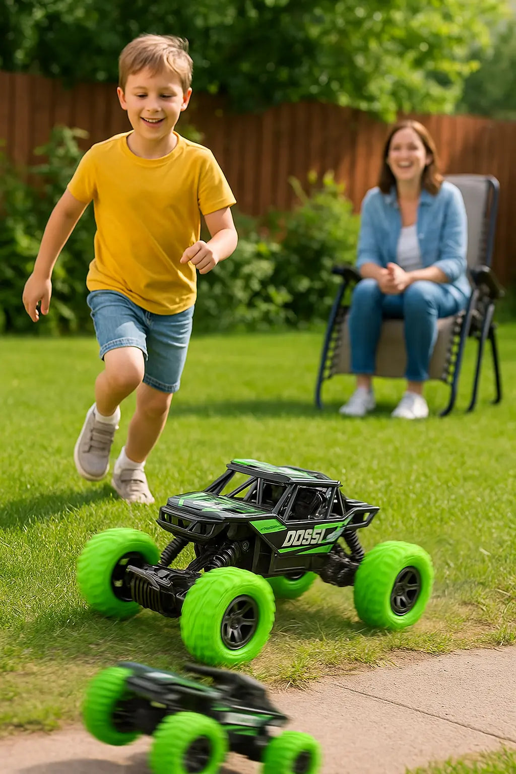 Hot Toy High Speed Remote Control Cars With Colorful Flashing LED Lights Rubber Wheels Off-road Car Toys For Boys Children Gifts - Novarashop