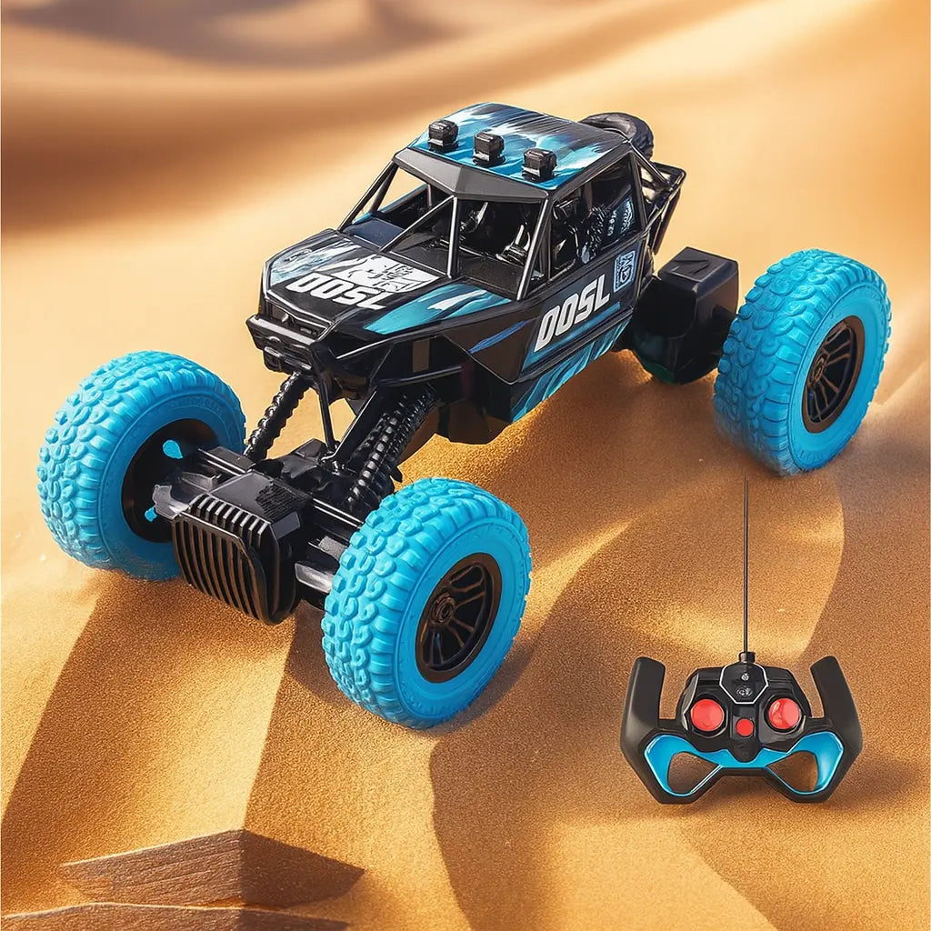 Hot Toy High Speed Remote Control Cars With Colorful Flashing LED Lights Rubber Wheels Off-road Car Toys For Boys Children Gifts - Novarashop